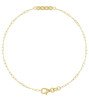 14K Yellow 2 mm Round 4-Stone Family Bezel-Set Bar 7" Bracelet Mounting