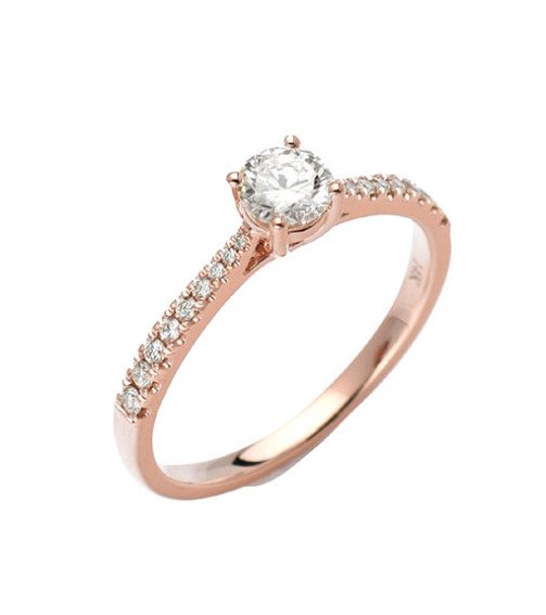 14KR 0.53CTW DIAMOND BRIDAL RING