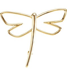 14K Yellow Dragonfly Brooch