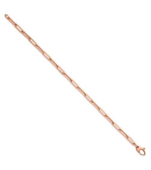 14K Rose Gold 16 inch 1.5mm Diamond-cut Rope with Lobster Clasp Chain