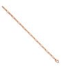 14K Rose Gold 16 inch 1.5mm Diamond-cut Rope with Lobster Clasp Chain