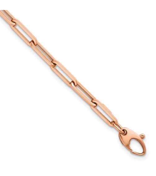 14K Rose Gold 16 inch 1.5mm Diamond-cut Rope with Lobster Clasp Chain