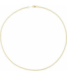 14K Yellow Gold-Filled 2 mm Rolo 18" Chain